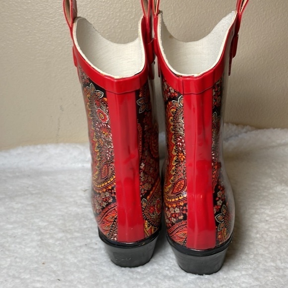 NATURE Breeze Cowboy Rain Boots Size 7 - Picture 4 of 13